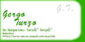 gergo turzo business card